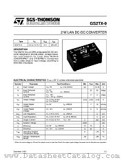 GS2TX-9 datasheet pdf SGS Thomson Microelectronics