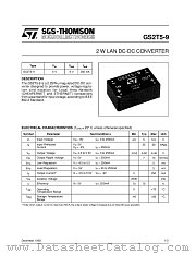 GS2T5-9 datasheet pdf SGS Thomson Microelectronics