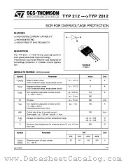 TYP2012 datasheet pdf SGS Thomson Microelectronics
