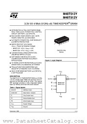 M48T512Y datasheet pdf SGS Thomson Microelectronics