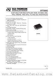 ST7285C datasheet pdf SGS Thomson Microelectronics