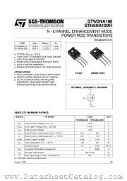 STH5NA100FI datasheet pdf SGS Thomson Microelectronics