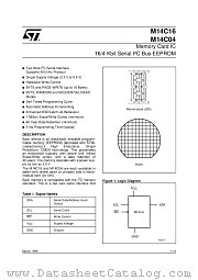 M14C16 datasheet pdf SGS Thomson Microelectronics