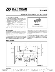 L9305A datasheet pdf SGS Thomson Microelectronics