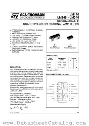 LM346 datasheet pdf SGS Thomson Microelectronics