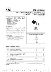 STD16NE06L-1 datasheet pdf SGS Thomson Microelectronics