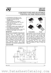 LD1117D30 datasheet pdf SGS Thomson Microelectronics