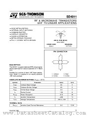SD4011 datasheet pdf SGS Thomson Microelectronics