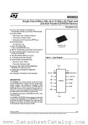 M39832 datasheet pdf SGS Thomson Microelectronics