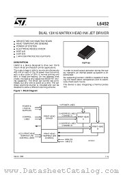 L6452 datasheet pdf SGS Thomson Microelectronics