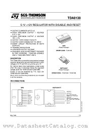TDA8138 datasheet pdf SGS Thomson Microelectronics