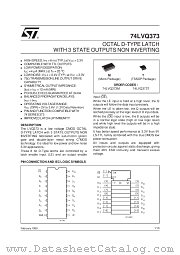 74LVQ373 datasheet pdf SGS Thomson Microelectronics