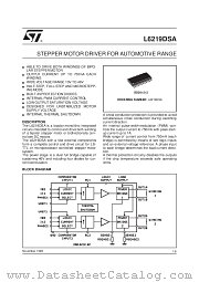 L6219DSA datasheet pdf SGS Thomson Microelectronics