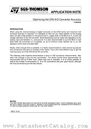 AN672 datasheet pdf SGS Thomson Microelectronics