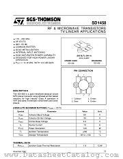 SD1458 datasheet pdf SGS Thomson Microelectronics