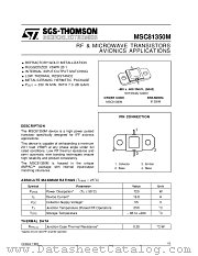 MSC81350M datasheet pdf SGS Thomson Microelectronics