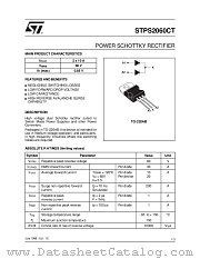 STPS2060CT datasheet pdf SGS Thomson Microelectronics