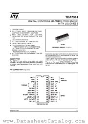 TDA7314 datasheet pdf SGS Thomson Microelectronics