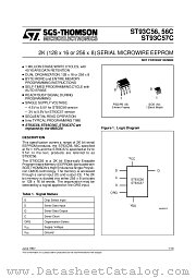 ST93C56 datasheet pdf SGS Thomson Microelectronics