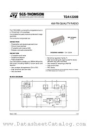 TDA1220B datasheet pdf SGS Thomson Microelectronics