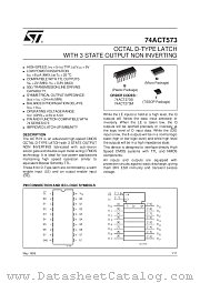74ACT573 datasheet pdf SGS Thomson Microelectronics