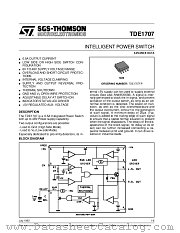 TDE1707 datasheet pdf SGS Thomson Microelectronics