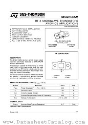 MSC81325M datasheet pdf SGS Thomson Microelectronics