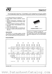 TDA7317 datasheet pdf SGS Thomson Microelectronics