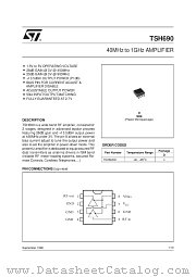 TSH690 datasheet pdf SGS Thomson Microelectronics