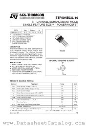 STP60NE03L-10 datasheet pdf SGS Thomson Microelectronics