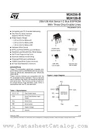 M24256-B datasheet pdf SGS Thomson Microelectronics