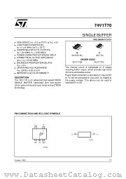 74V1T70 datasheet pdf SGS Thomson Microelectronics