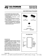 HCF4527B datasheet pdf SGS Thomson Microelectronics