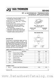 SD1542 datasheet pdf SGS Thomson Microelectronics