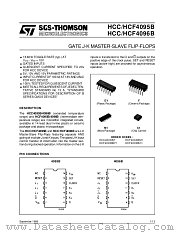 HCF4095B datasheet pdf SGS Thomson Microelectronics
