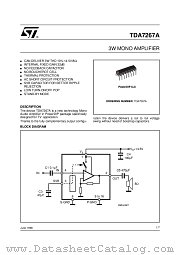TDA7267A datasheet pdf SGS Thomson Microelectronics