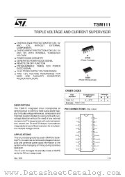TSM111 datasheet pdf SGS Thomson Microelectronics
