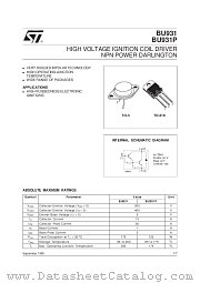 BU931P datasheet pdf SGS Thomson Microelectronics