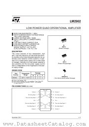 LM2902DT datasheet pdf SGS Thomson Microelectronics