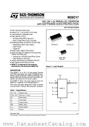 M28C17 datasheet pdf SGS Thomson Microelectronics