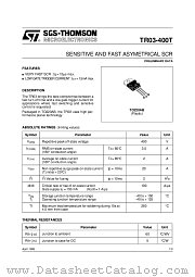 TR03-400T datasheet pdf SGS Thomson Microelectronics