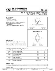SD1459 datasheet pdf SGS Thomson Microelectronics