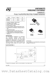 VNV20N07 datasheet pdf SGS Thomson Microelectronics