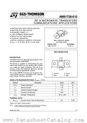 AM81720-012 datasheet pdf SGS Thomson Microelectronics