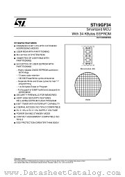 ST19GF34 datasheet pdf SGS Thomson Microelectronics