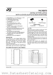 74LVQ573 datasheet pdf SGS Thomson Microelectronics