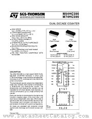 M74HC390 datasheet pdf SGS Thomson Microelectronics