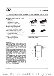 M27W801 datasheet pdf SGS Thomson Microelectronics