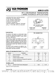 AM1011-070 datasheet pdf SGS Thomson Microelectronics