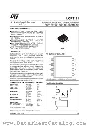 LCP3121 datasheet pdf SGS Thomson Microelectronics